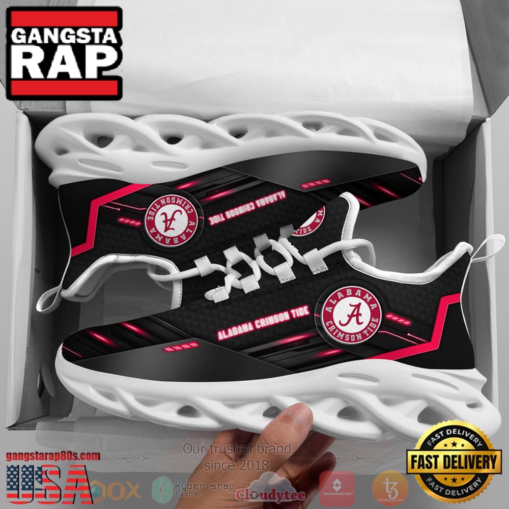 NCAA Ncaa Alabama Crimson Tide Custom Name Clunky Unique Design Max Soul Shoes Running Sneakers NCAA Ncaa Alabama Crimson Tide Custom Name Clunky Unique Design Max Soul Shoes Running Sneakers