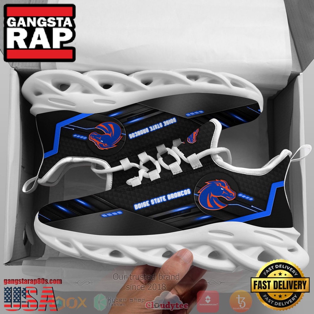 NCAA Ncaa Boise State Broncos Custom Name Clunky Unique Design Max Soul Shoes Running Sneakers