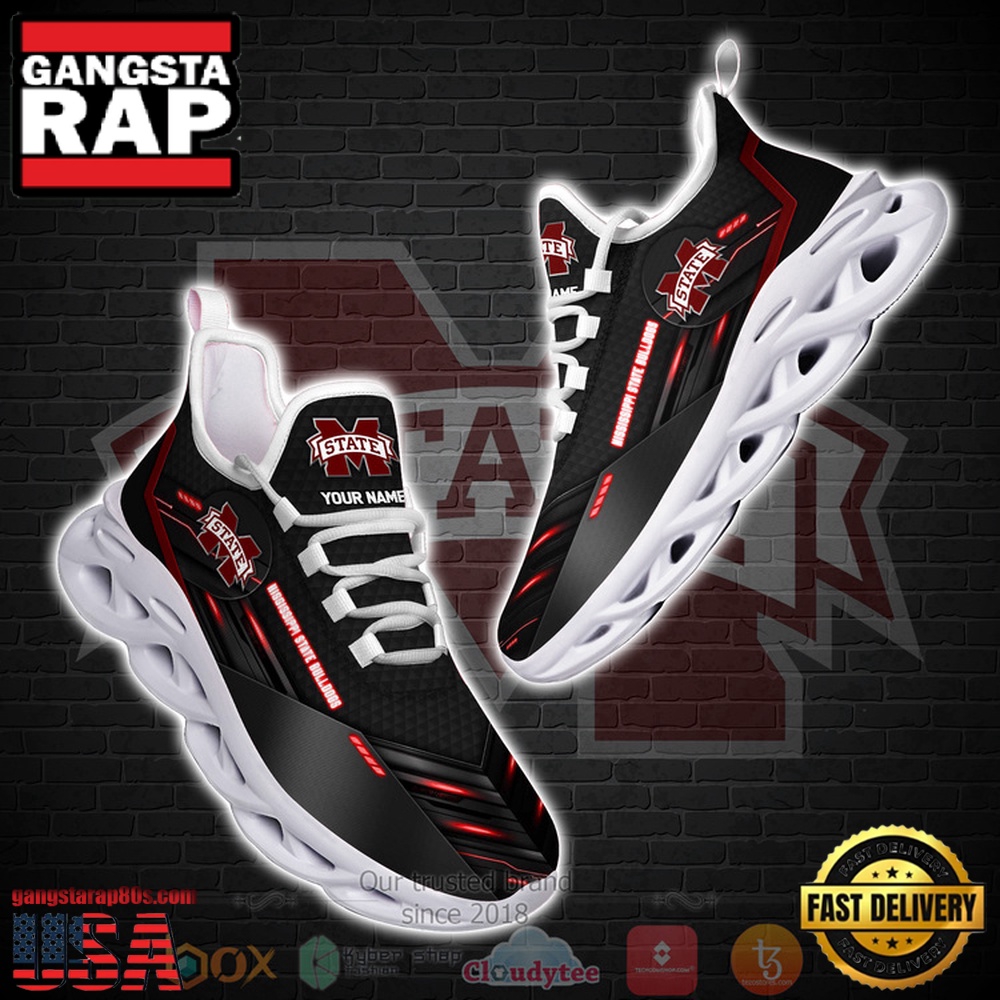 NCAA Ncaa Mississippi State Bulldogs Custom Name Clunky Unique Design Max Soul Shoes Running Sneakers