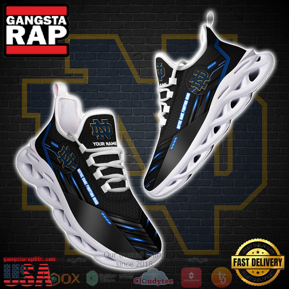NCAA Notre Dame Fighting Irish Custom Name Clunky Unique Design Max Soul Shoes Running Sneakers