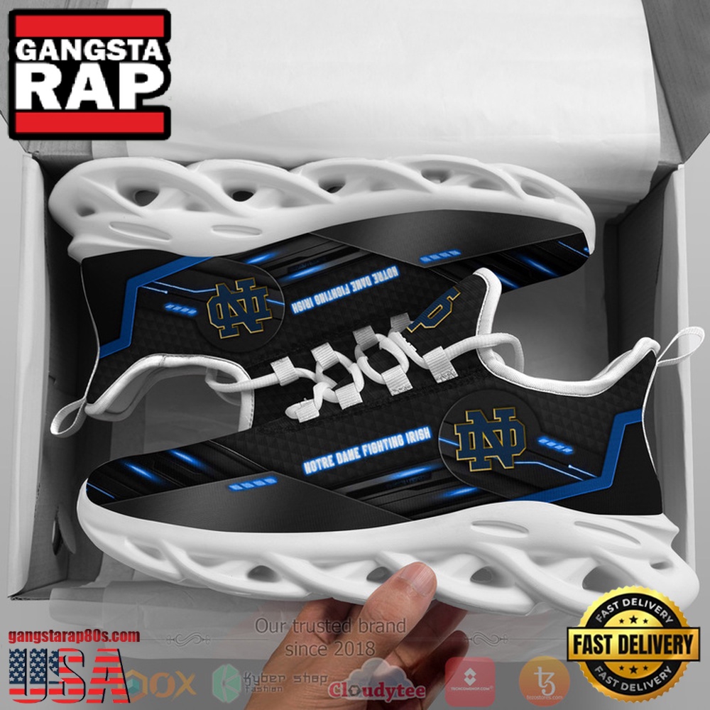 NCAA Notre Dame Fighting Irish Custom Name Clunky Unique Design Max Soul Shoes Running Sneakers