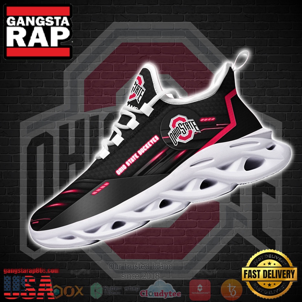 NCAA Ohio State Buckeyes Custom Name Clunky Unique Design Max Soul Shoes Running Sneakers NCAA Ohio State Buckeyes Custom Name Clunky Unique Design Max Soul Shoes Running Sneakers