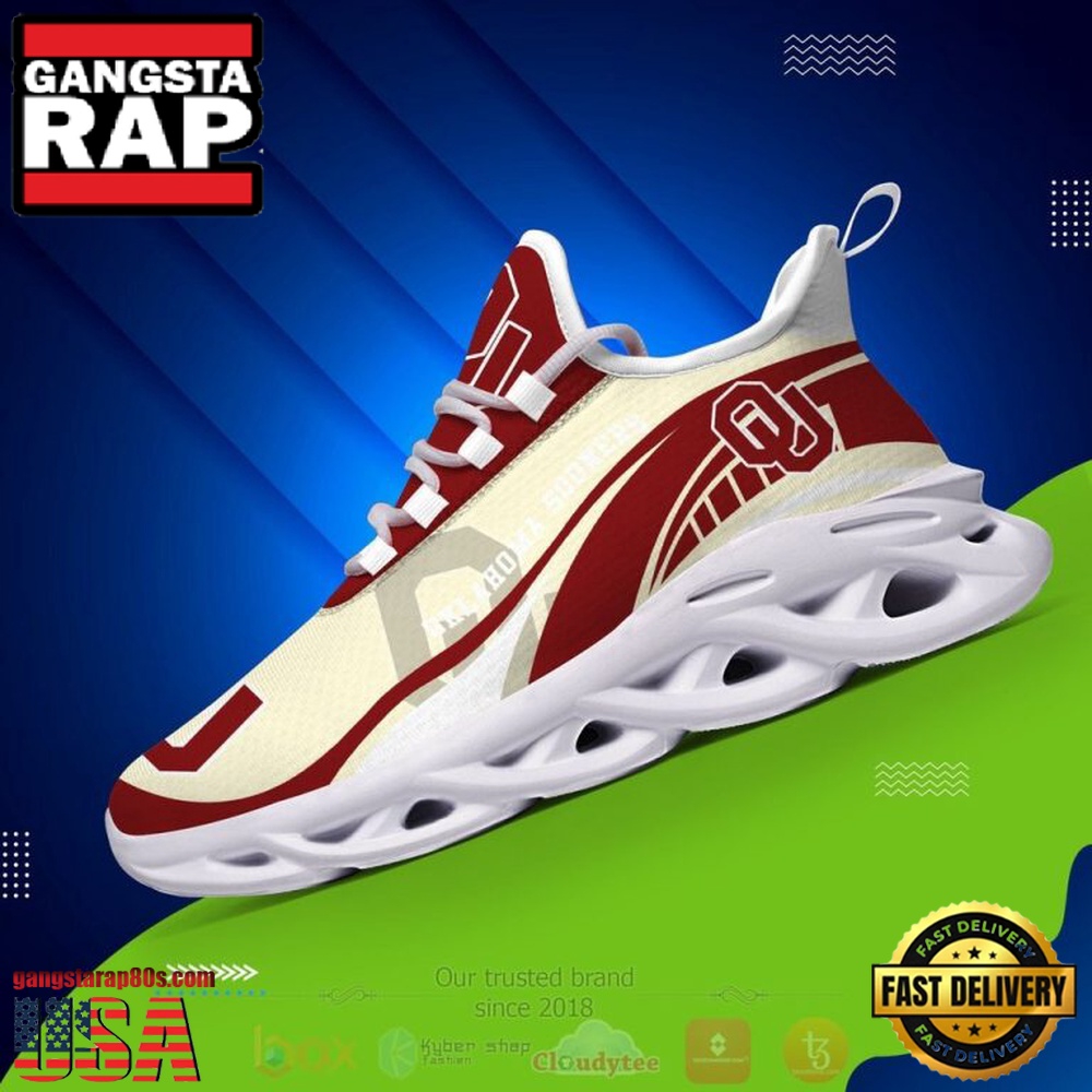 NCAA Oklahoma Sooners Football Clunky Unique Design Max Soul Shoes Running Sneakers NCAA Oklahoma Sooners Football Clunky Unique Design Max Soul Shoes Running Sneakers