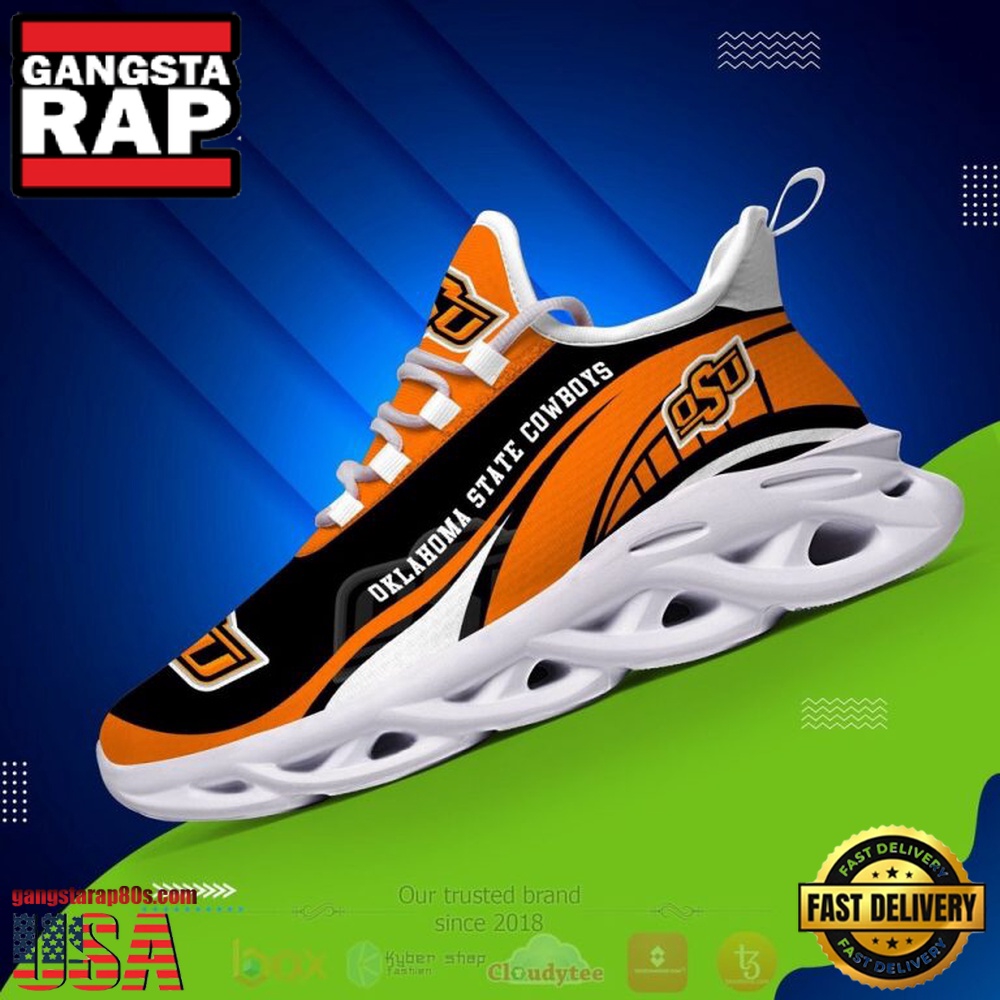NCAA Oklahoma State Cowboys Football Clunky Unique Design Max Soul Shoes Running Sneakers