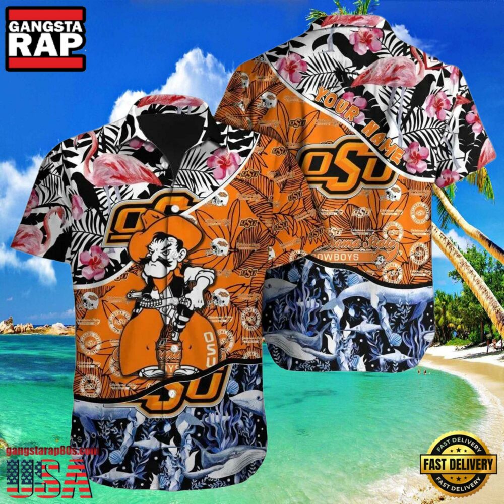 NCAA Oklahoma State Cowboys Hawaiian Shirt Print Custom Name Aloha Hawaiian Shirt.jpgGroup