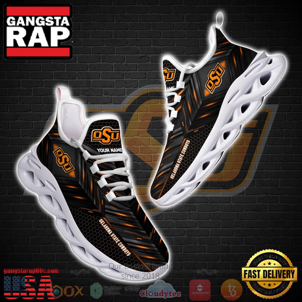 NCAA Oklahoma State Cowboys Ncaa Custom Name Clunky Unique Design Max Soul Shoes Running Sneakers