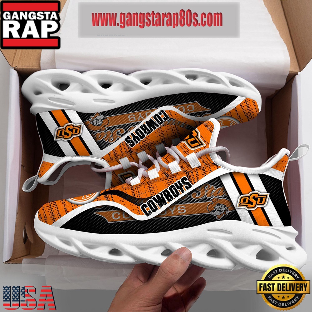 NCAA Oklahoma State Cowboys New Design Max Soul Shoes Running Sneakers NCAA Oklahoma State Cowboys New Design Max Soul Shoes Running Sneakers