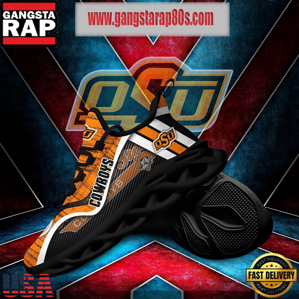 NCAA Oklahoma State Cowboys New Design Max Soul Shoes Running Sneakers NCAA Oklahoma State Cowboys New Design Max Soul Shoes Running Sneakers