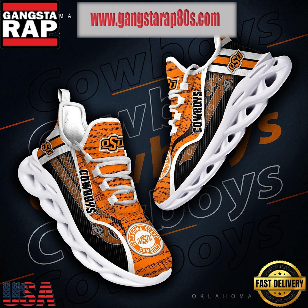 NCAA Oklahoma State Cowboys New Design Max Soul Shoes Running Sneakers NCAA Oklahoma State Cowboys New Design Max Soul Shoes Running Sneakers