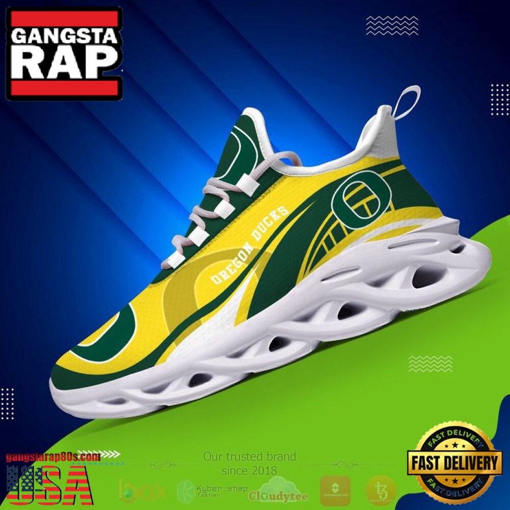 NCAA Oregon Ducks Football Clunky Unique Design Max Soul Shoes Running Sneakers