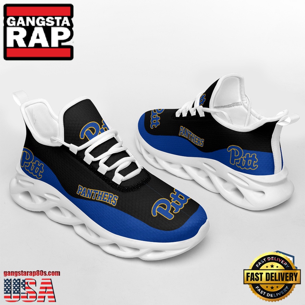 NCAA Pittsburgh Panthers Unique Design Max Soul Shoes Running Sneakers