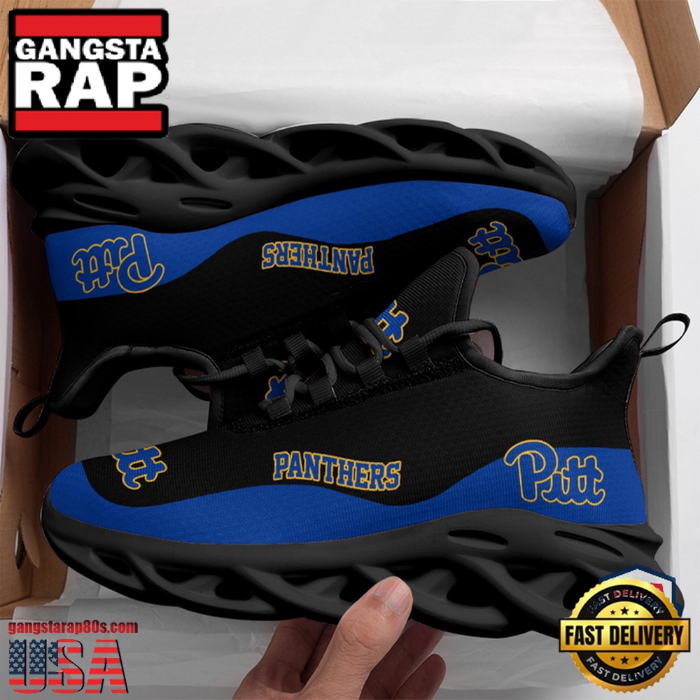 NCAA Pittsburgh Panthers Unique Design Max Soul Shoes Running Sneakers