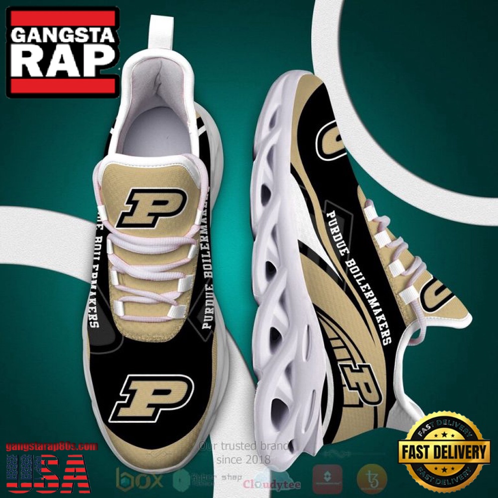 NCAA Purdue Boilermakers Football Clunky Unique Design Max Soul Shoes Running Sneakers NCAA Purdue Boilermakers Football Clunky Unique Design Max Soul Shoes Running Sneakers