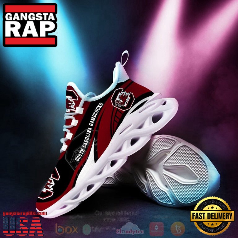 NCAA South Carolina Gamecocks Football Clunky Unique Design Max Soul Shoes Running Sneakers NCAA South Carolina Gamecocks Football Clunky Unique Design Max Soul Shoes Running Sneakers