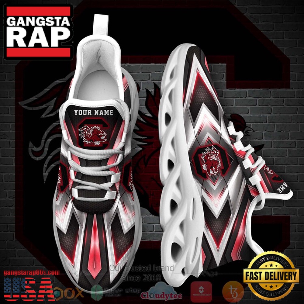 NCAA South Carolina Gamecocks Football Team Custom Name Clunky Unique Design Max Soul Shoes Running Sneakers