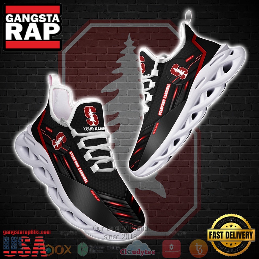 NCAA Stanford Cardinal Custom Name Clunky Unique Design Max Soul Shoes Running Sneakers