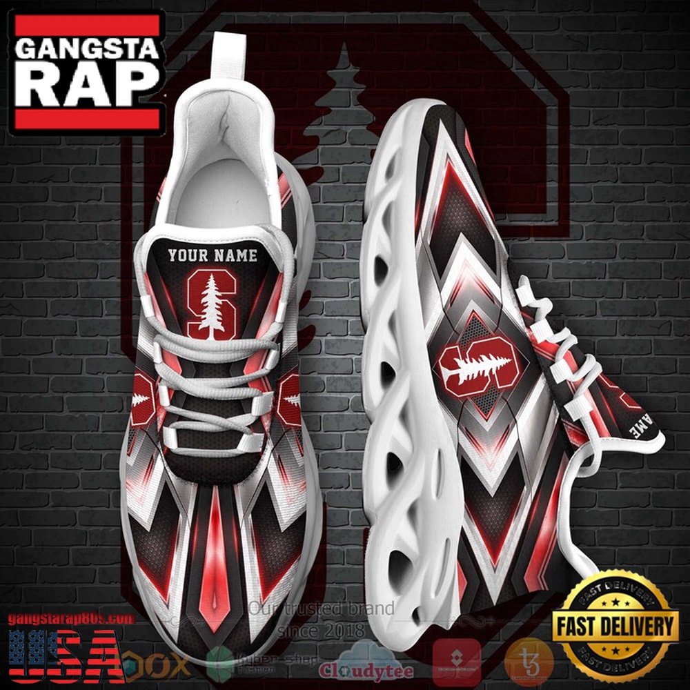 NCAA Stanford Cardinal Football Team Custom Name Clunky Unique Design Max Soul Shoes Running Sneakers