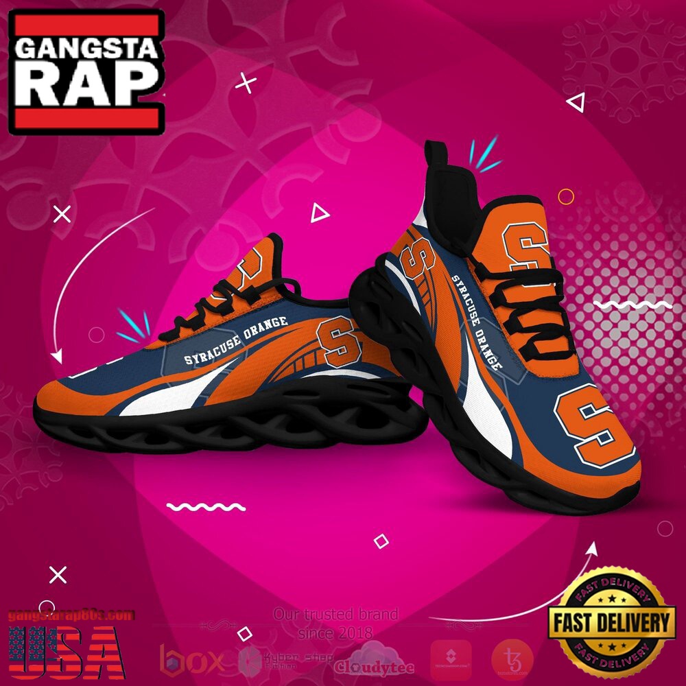 NCAA Syracuse Orange Football Clunky Unique Design Max Soul Shoes Running Sneakers