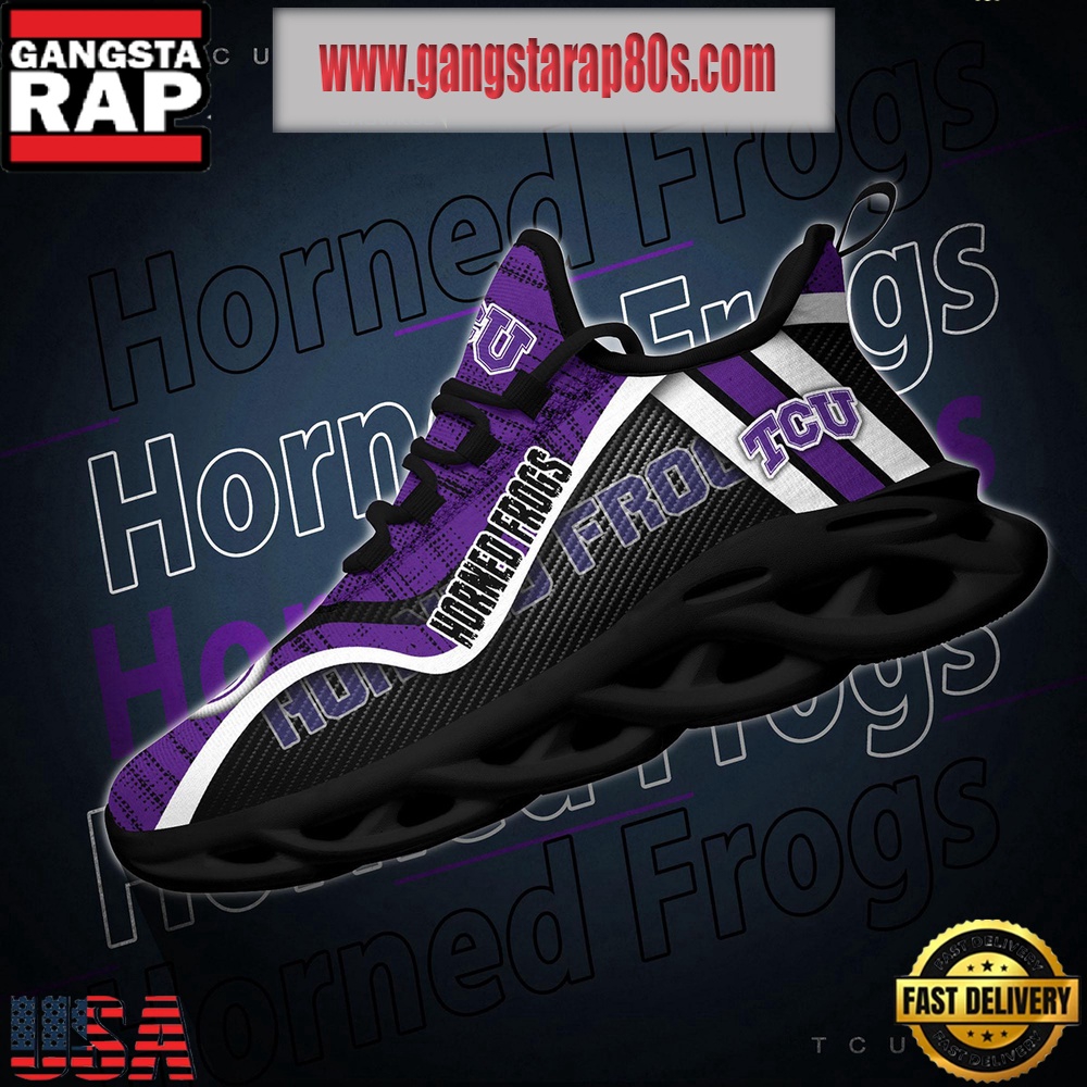 NCAA TCU Horned Frogs New Design Max Soul Shoes Running Sneakers