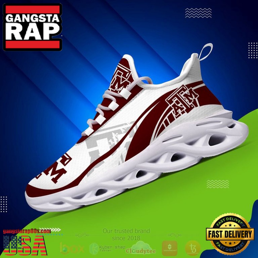 NCAA Texas A&M Aggies Football Clunky Unique Design Max Soul Shoes Running Sneakers