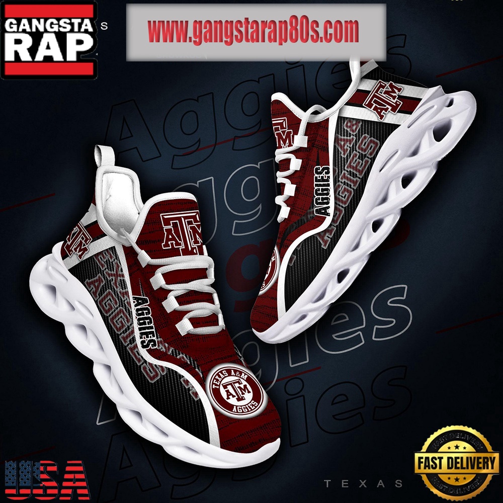 NCAA Texas A&M Aggies New Design Max Soul Shoes Running Sneakers NCAA Texas A&M Aggies New Design Max Soul Shoes Running Sneakers