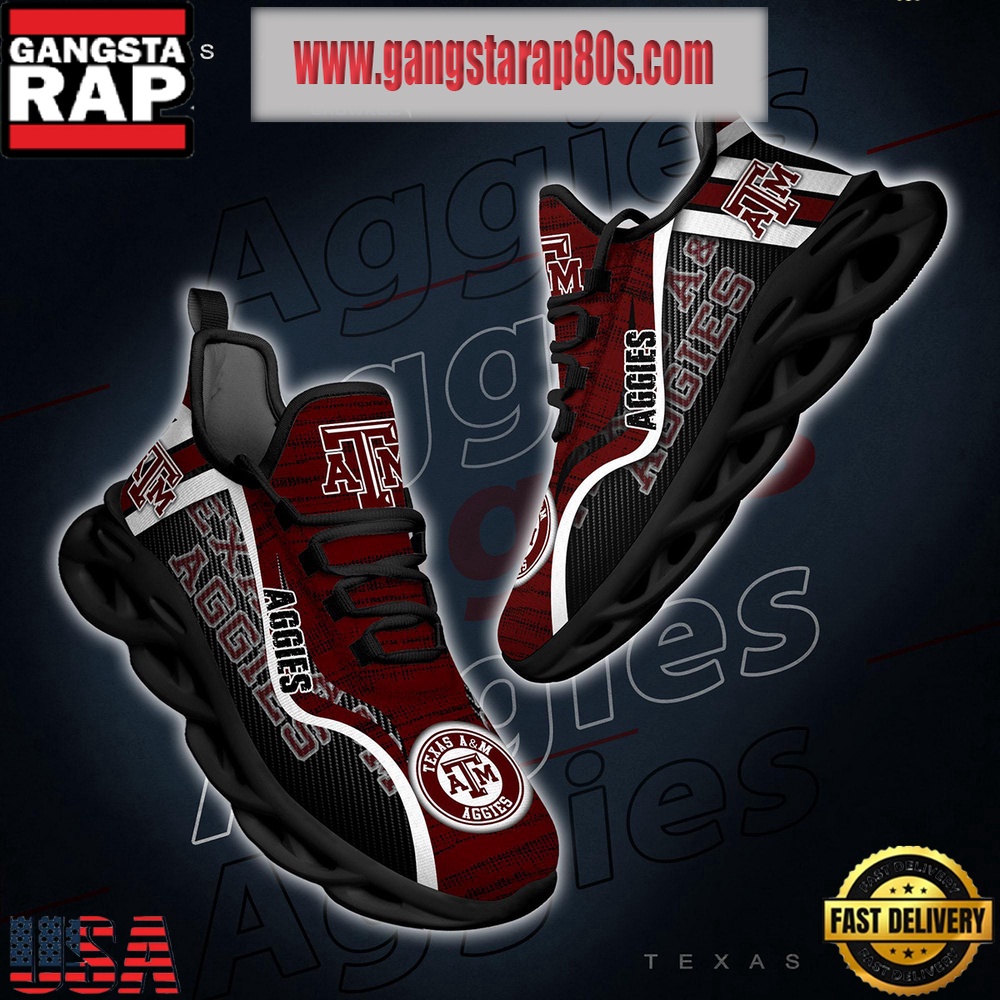 NCAA Texas A&M Aggies New Design Max Soul Shoes Running Sneakers NCAA Texas A&M Aggies New Design Max Soul Shoes Running Sneakers