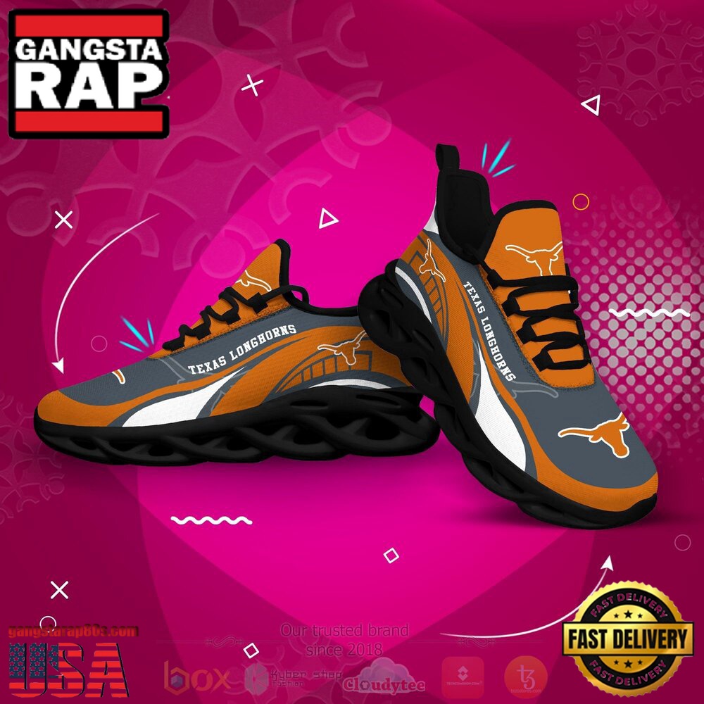 NCAA Texas Longhorns Football Clunky Unique Design Max Soul Shoes Running Sneakers