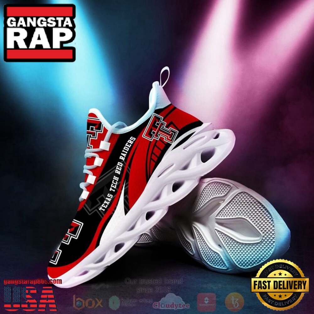 NCAA Texas Tech Red Raiders Football Clunky Unique Design Max Soul Shoes Running Sneakers NCAA Texas Tech Red Raiders Football Clunky Unique Design Max Soul Shoes Running Sneakers