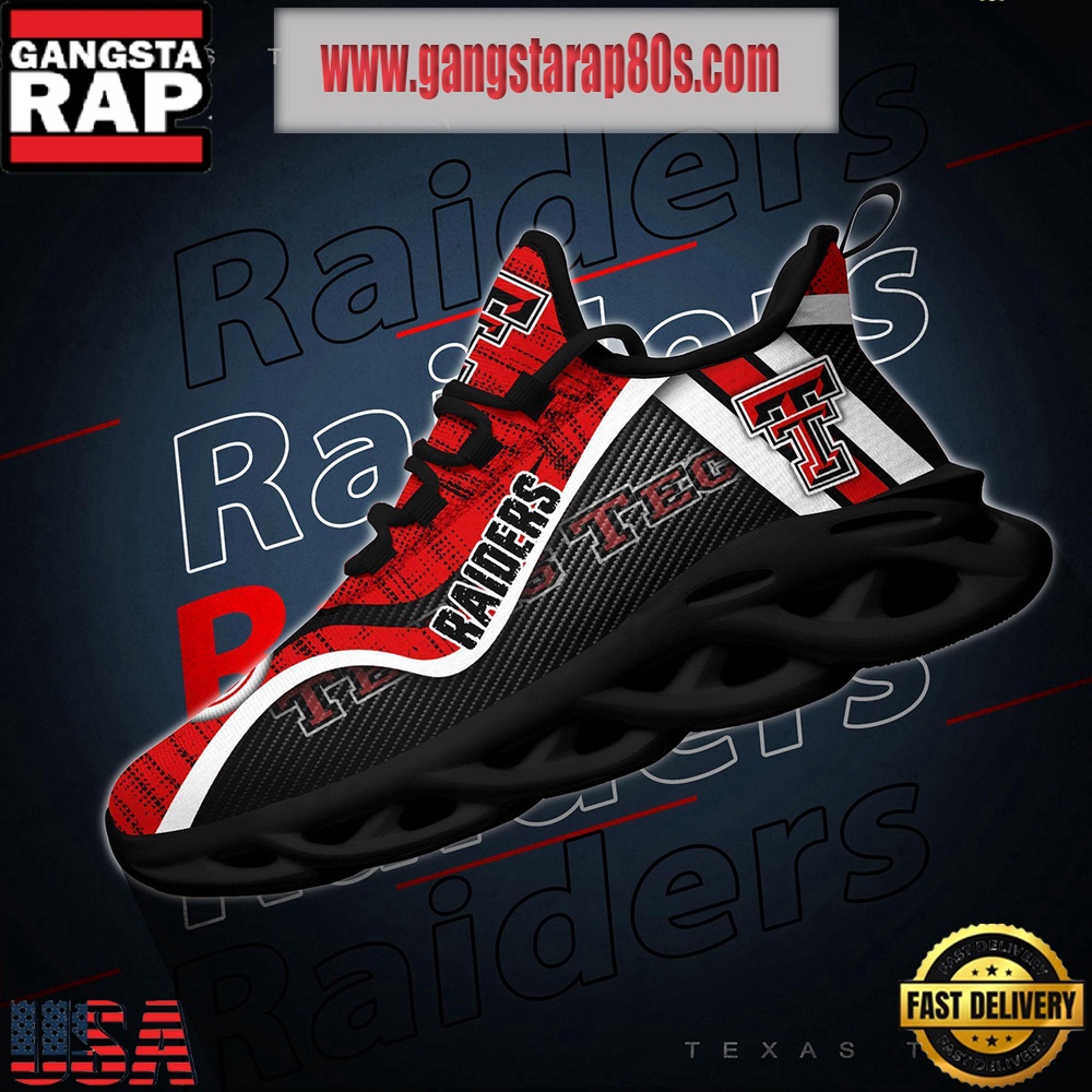 NCAA Texas Tech Red Raiders New Design Max Soul Shoes Running Sneakers