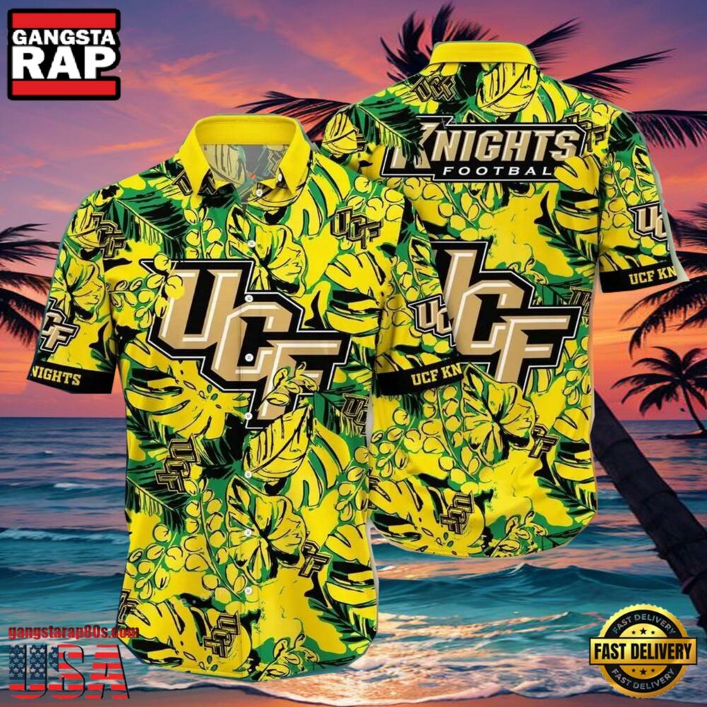 NCAA Ucf Knights Flower Hawaiian Shirt 3D Shirt, Ucf Knights Father's Day Gifts NCAA Ucf Knights Flower Hawaiian Shirt 3D Shirt, Ucf Knights Father's Day Gifts