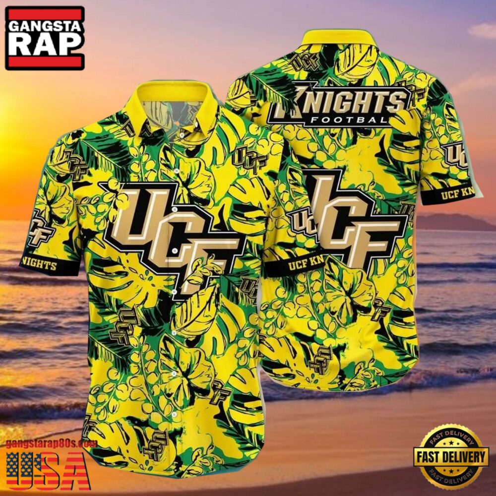 NCAA Ucf Knights Flower Hawaiian Shirt 3D Shirt, Ucf Knights Father's Day Gifts NCAA Ucf Knights Flower Hawaiian Shirt 3D Shirt, Ucf Knights Father's Day Gifts