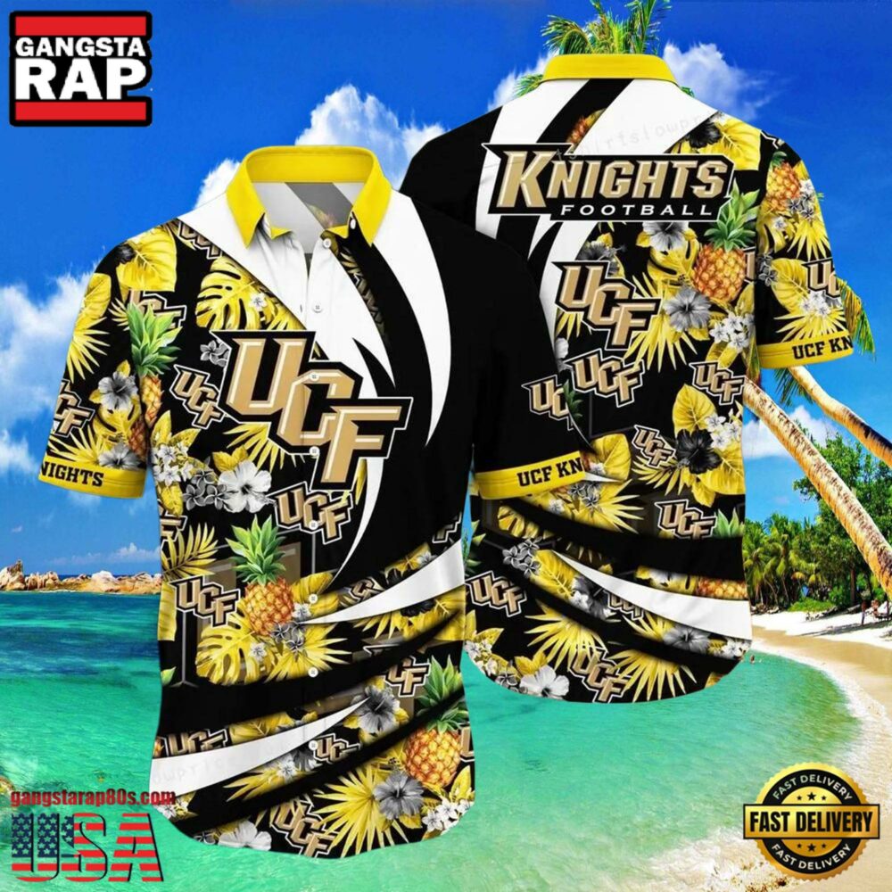 NCAA Ucf Knights Flower Hawaiian Shirt 3D Shirt, Ucf Knights Gifts For Her