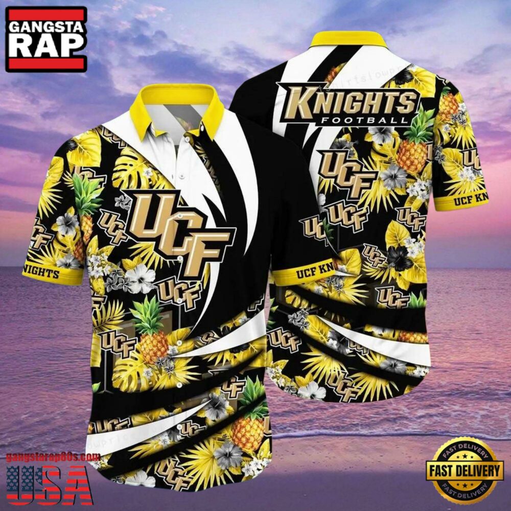 NCAA Ucf Knights Flower Hawaiian Shirt 3D Shirt, Ucf Knights Gifts For Her