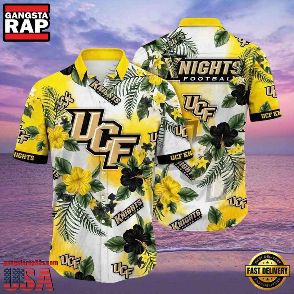 NCAA Ucf Knights Flower Hawaiian Shirt Outfit 3D Shirt, Ucf Knights Football Gifts.jpgGroup