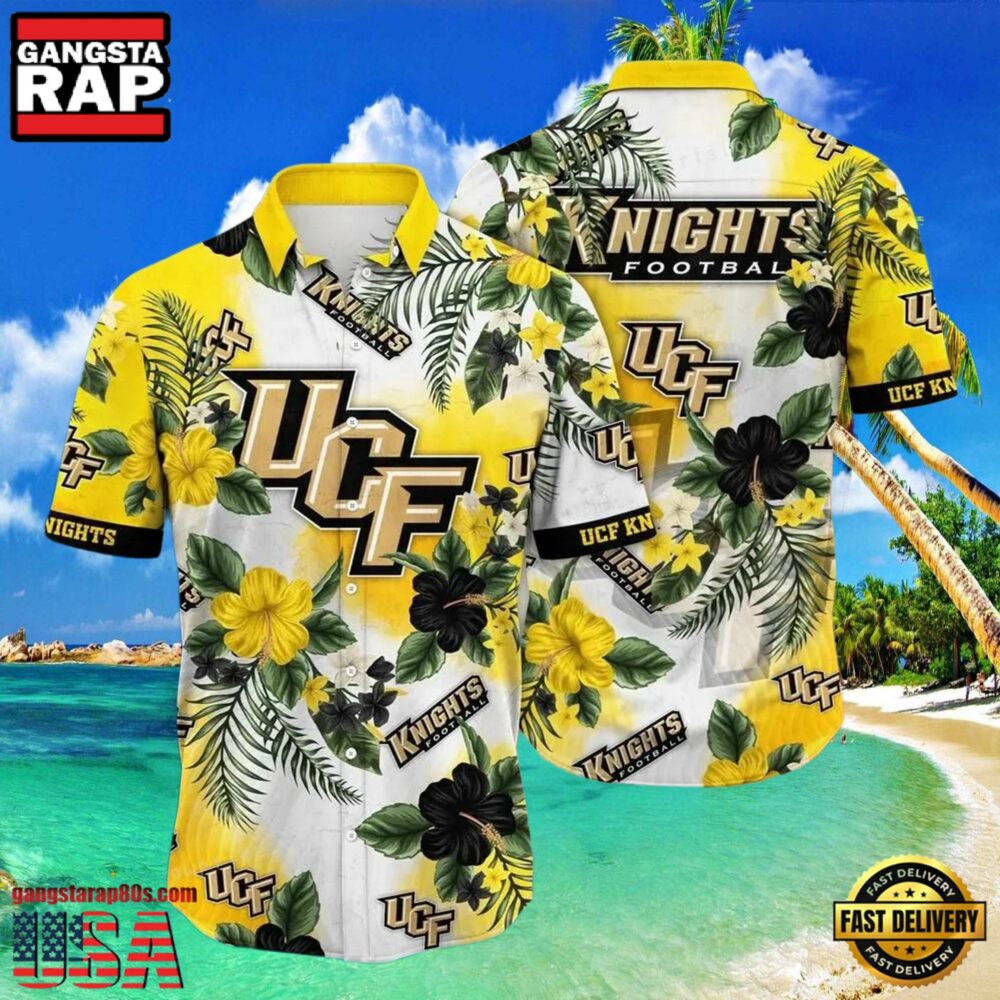 NCAA Ucf Knights Flower Hawaiian Shirt Outfit 3D Shirt, Ucf Knights Football Gifts.jpgGroup