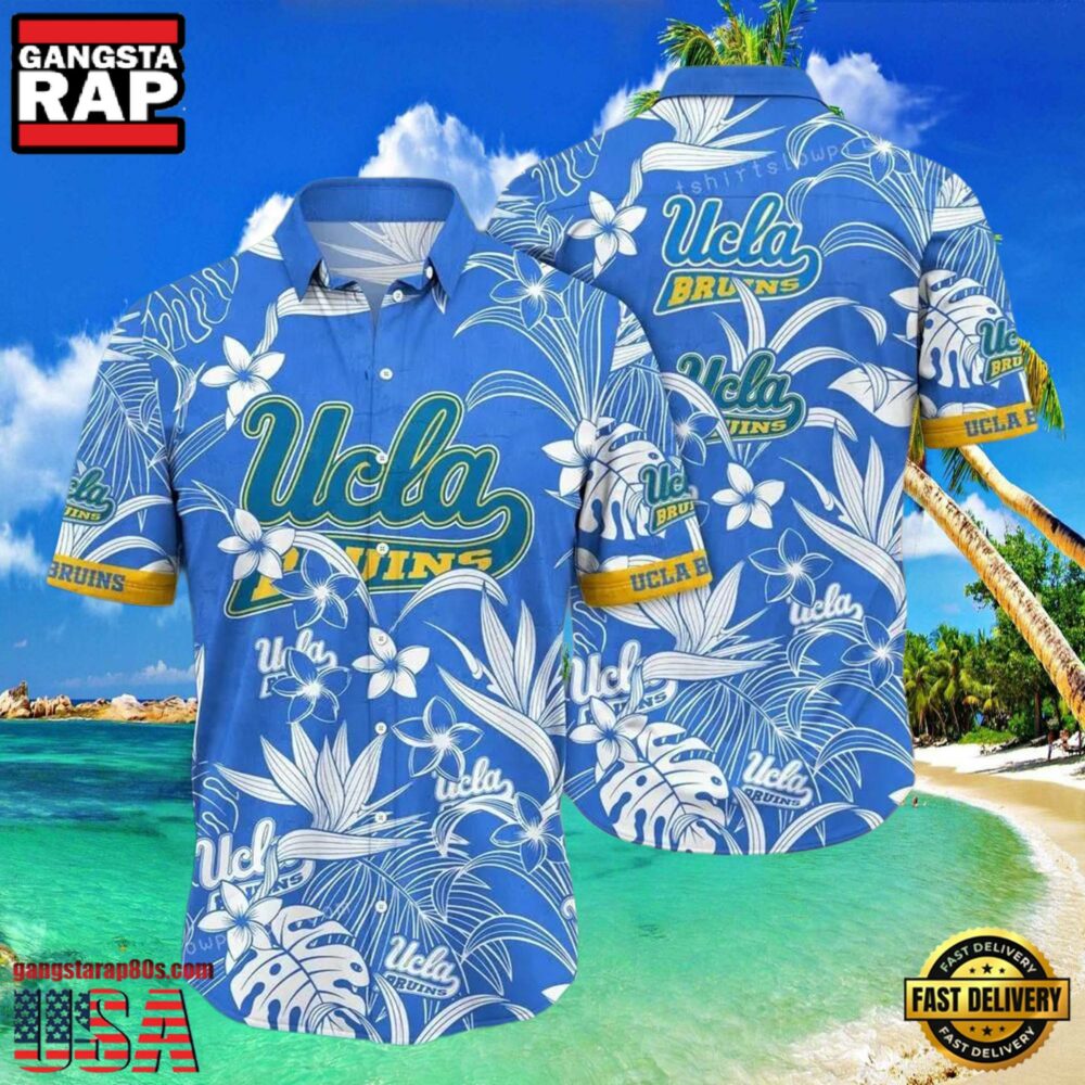 NCAA Ucla Bruins Flower Hawaiian Shirt Outfit 3D Shirt, Personalized Ucla Bruins Gifts.jpgGroup