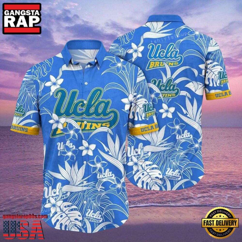 NCAA Ucla Bruins Flower Hawaiian Shirt Outfit 3D Shirt, Personalized Ucla Bruins Gifts.jpgGroup