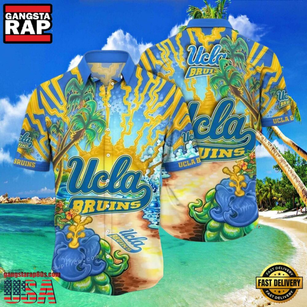 NCAA Ucla Bruins Flower Hawaiian Shirt Outfit 3D Shirt, Unique Ucla Bruins Gifts.jpgGroup