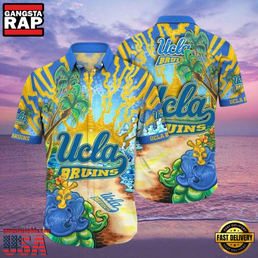 NCAA Ucla Bruins Flower Hawaiian Shirt Outfit 3D Shirt, Unique Ucla Bruins Gifts.jpgGroup