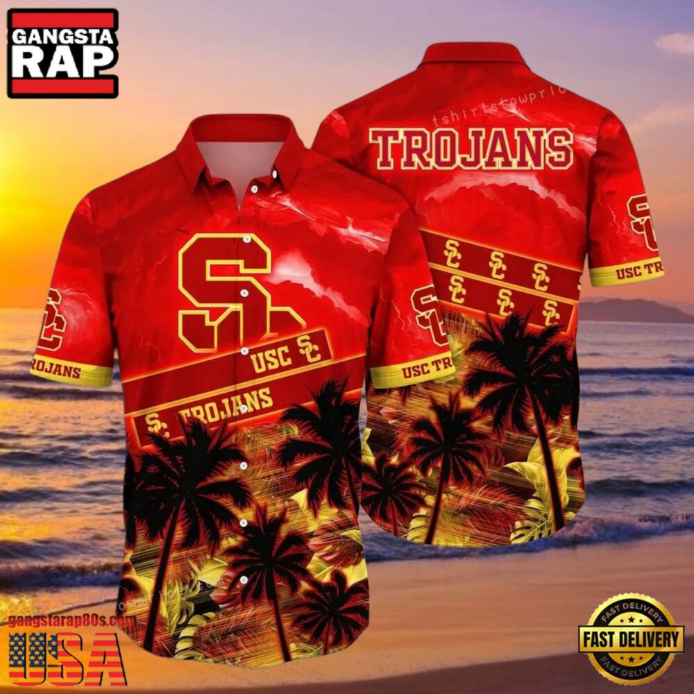 NCAA Usc Trojans Flower Hawaiian Shirt Outfit 3D Shirt, Unique Usc Trojans Football Gifts NCAA Usc Trojans Flower Hawaiian Shirt Outfit 3D Shirt, Unique Usc Trojans Football Gifts