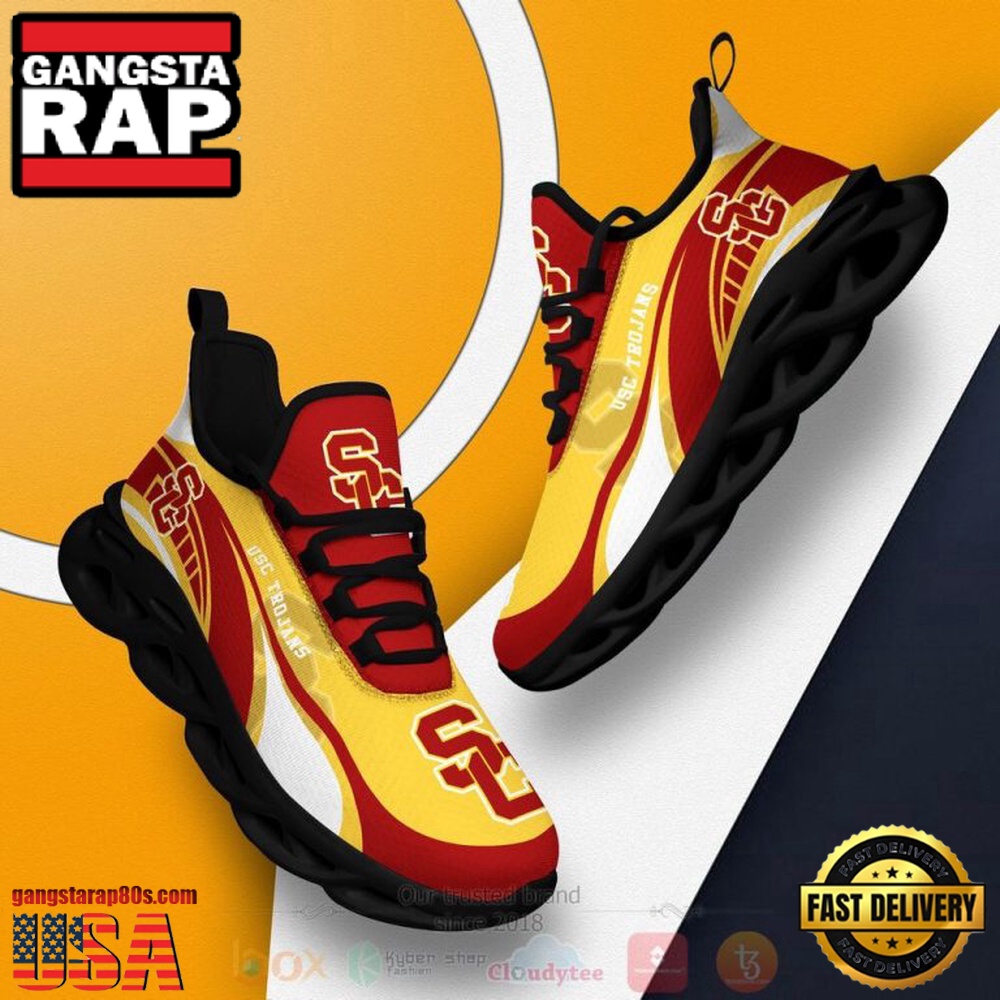 NCAA Usc Trojans Football Clunky Unique Design Max Soul Shoes Running Sneakers NCAA Usc Trojans Football Clunky Unique Design Max Soul Shoes Running Sneakers