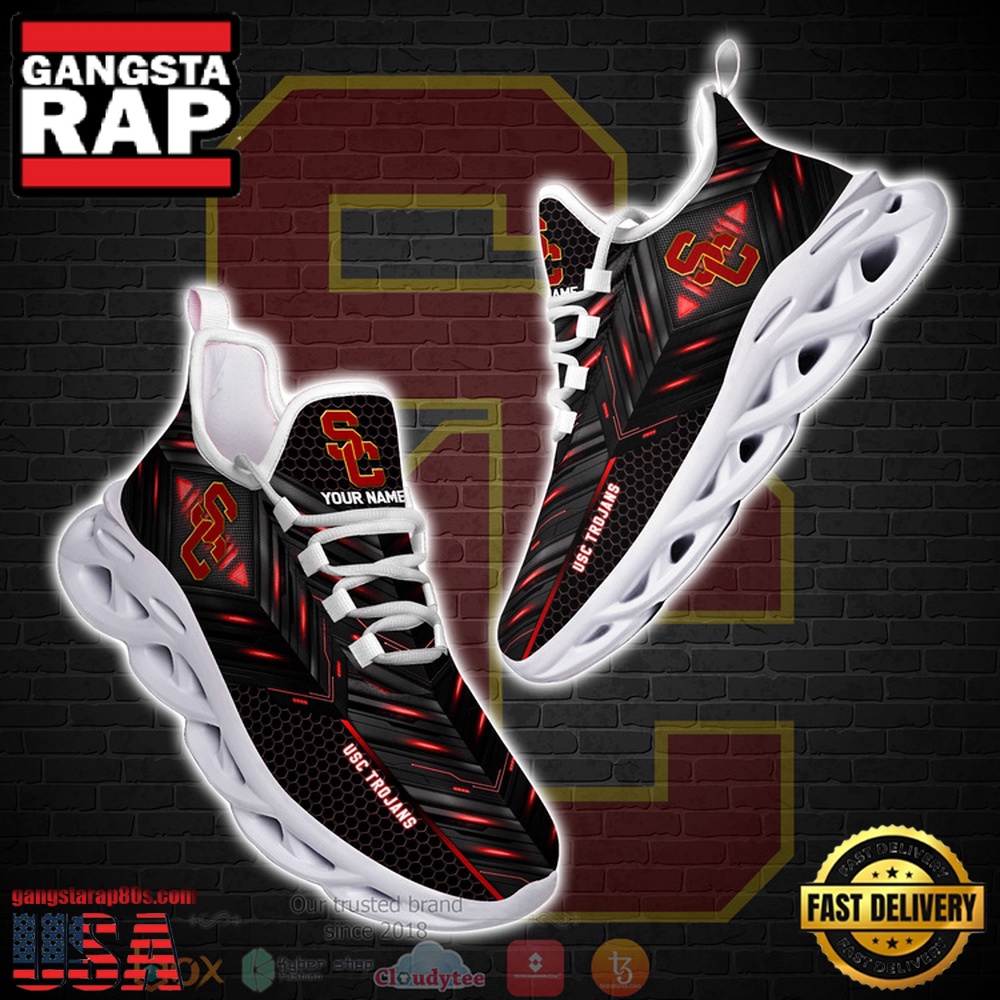 NCAA Usc Trojans Ncaa Custom Name Clunky Unique Design Max Soul Shoes Running Sneakers