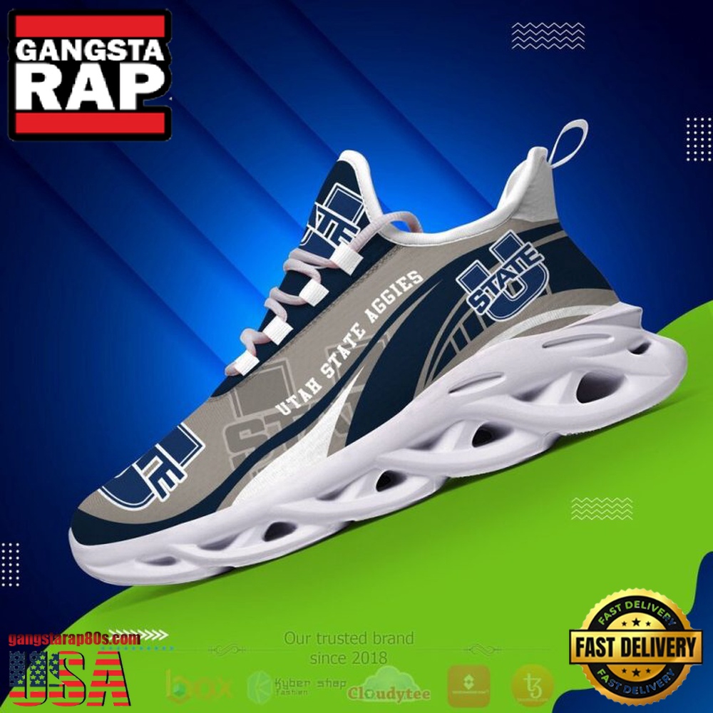 NCAA Utah State Aggies Football Clunky Unique Design Max Soul Shoes Running Sneakers