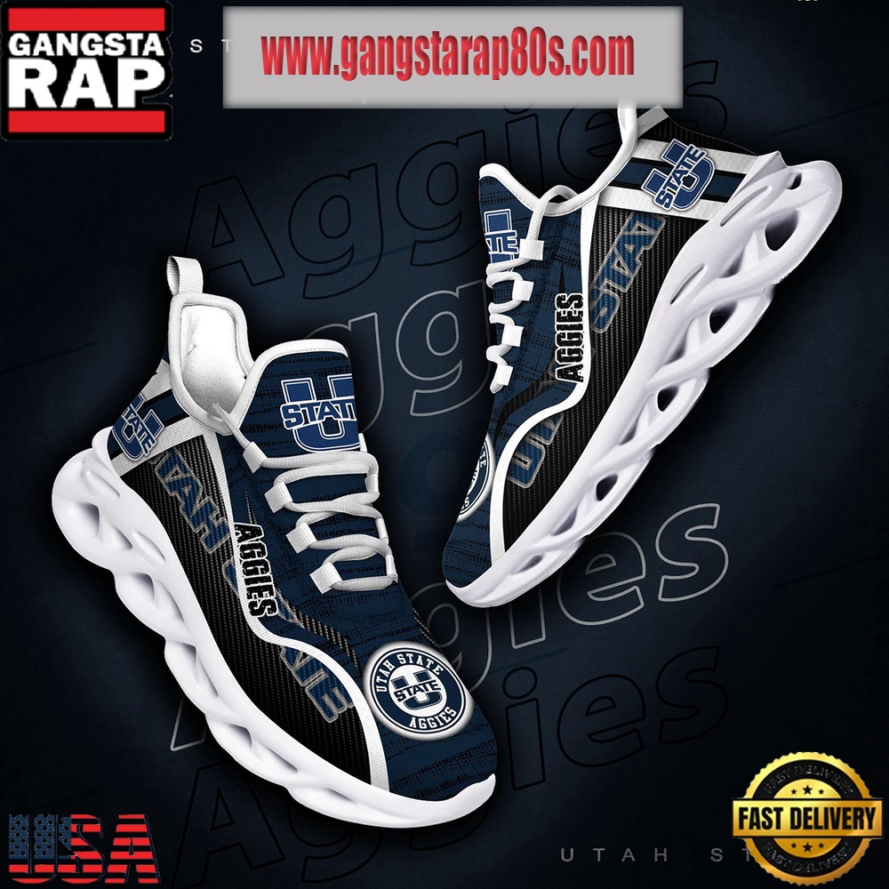 NCAA Utah State Aggies New Design Max Soul Shoes Running Sneakers NCAA Utah State Aggies New Design Max Soul Shoes Running Sneakers