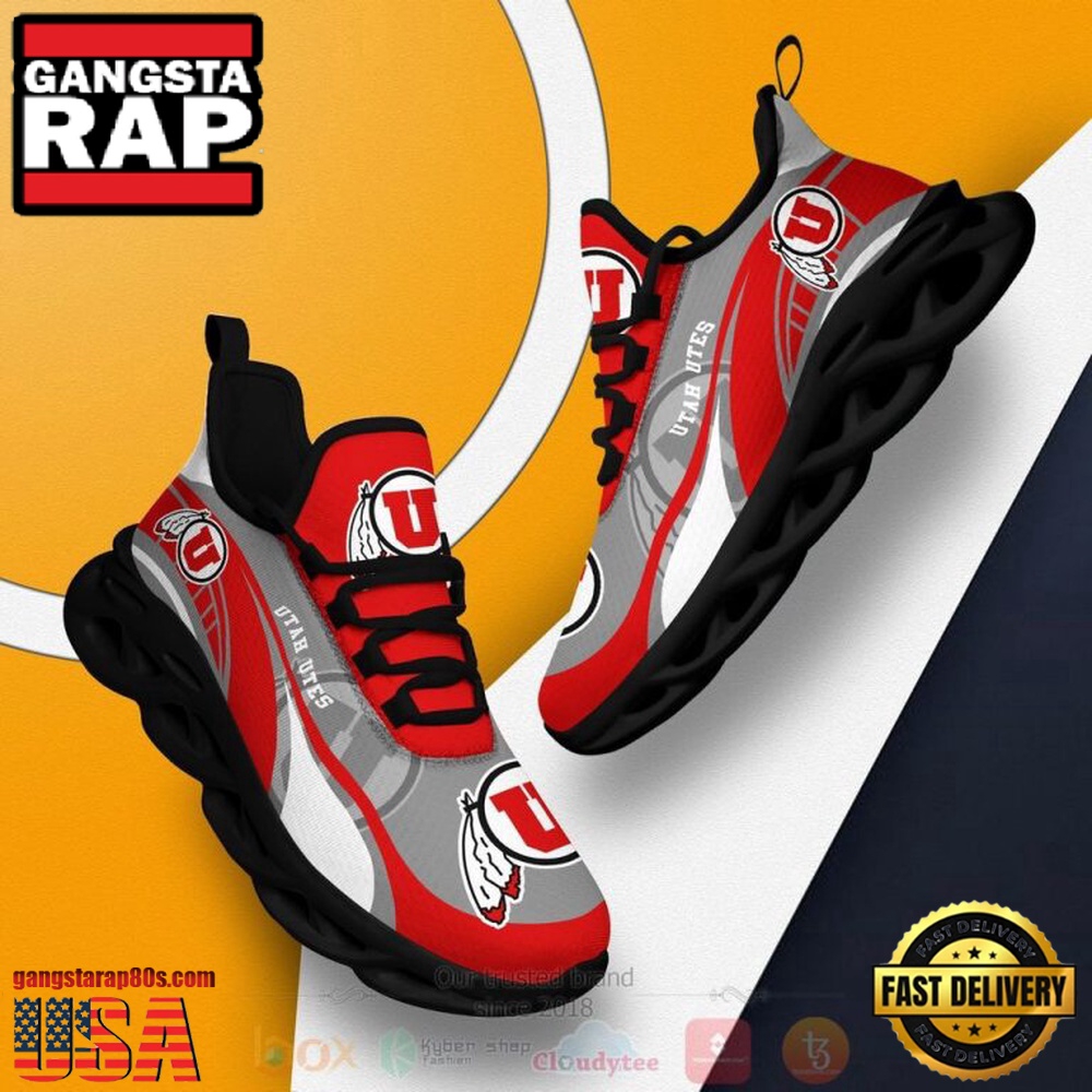 NCAA Utah Utes Football Clunky Unique Design Max Soul Shoes Running Sneakers NCAA Utah Utes Football Clunky Unique Design Max Soul Shoes Running Sneakers