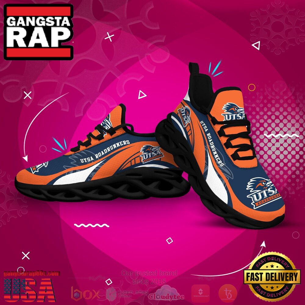 NCAA Utsa Roadrunners Football Clunky Unique Design Max Soul Shoes Running Sneakers