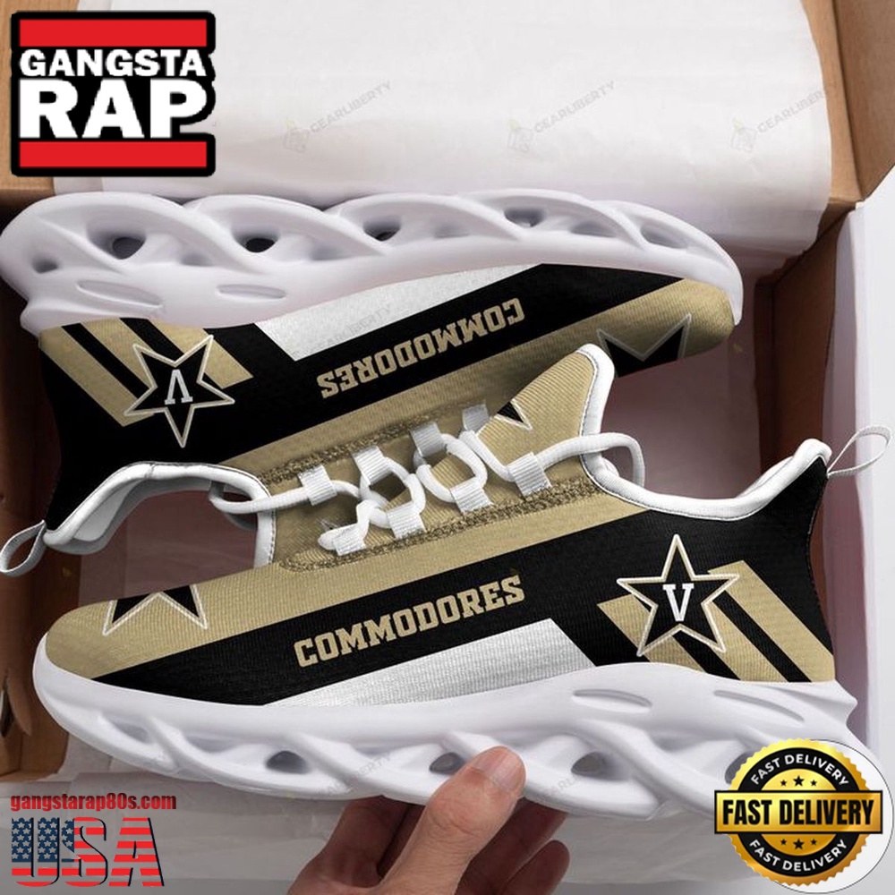 NCAA Vanderbilt Commodores Unique Design Max Soul Shoes Running Sneakers