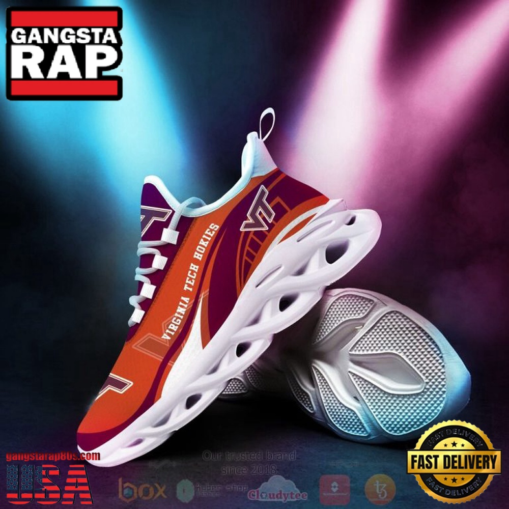 NCAA Virginia Tech Hokies Football Clunky Unique Design Max Soul Shoes Running Sneakers NCAA Virginia Tech Hokies Football Clunky Unique Design Max Soul Shoes Running Sneakers
