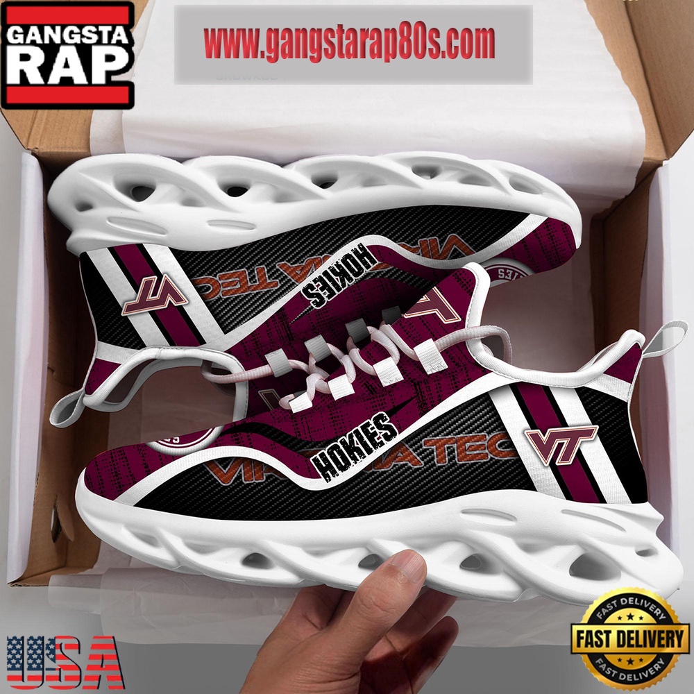 NCAA Virginia Tech Hokies New Design Max Soul Shoes Running Sneakers