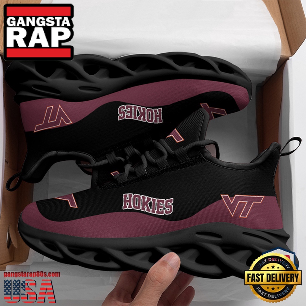 NCAA Virginia Tech Hokies Unique Design Max Soul Shoes Running Sneakers